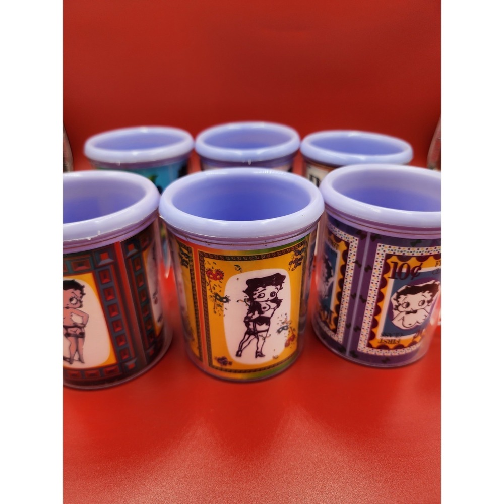 Vintage 1998 Magic Creations Collector's‎ Edition Betty Boop 6 Cup Set